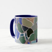 Mug Mosaïques de bleu d'Antoni Gaudi (Devant gauche)