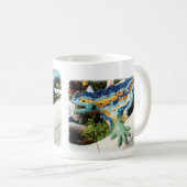 Mug Mosaïques de main de lézard de Barcelone (Devant droit)