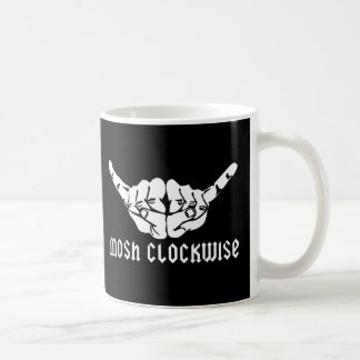 Mug Mosh le noir dans le sens des aiguilles d'une
