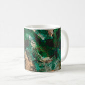 Mug Moss Agate Green Crystal Geode Abstract (Devant droit)