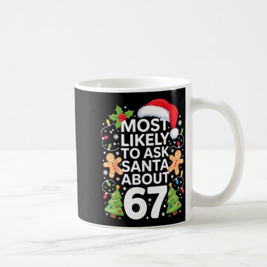 Mug Most Likely To Ask Santa About 67 Funny Christmas (Droite)