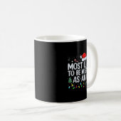 Mug Most Likely To Be Mistaken As An Elf Funny Family (Devant droit)