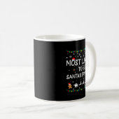 Mug Most Likely To Be Santa's Favorite Funny Family Ch (Devant droit)