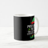 Mug Most Likely To Be The Last One Up Matching Christm (Devant droit)