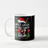 Mug Most Likely To Call Santa 67 Six Seven Bruh Christ (Gauche)