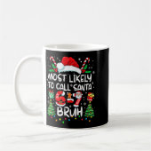 Mug Most Likely To Call Santa 67 Six Seven Bruh Christ (Gauche)