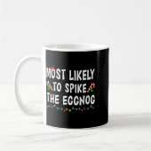 Mug Most Likely To Christmas Xmas Pajamas Funny Matchi (Gauche)