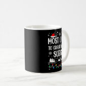 Mug Most Likely To Crash Santa's Sleigh Family Matchin (Devant droit)