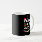Mug Most Likely To Crash Santas Sleigh Funny Family Ch (Devant droit)