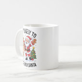 Mug Most Likely To Dance With Santa Funny Christmas De (Devant gauche)