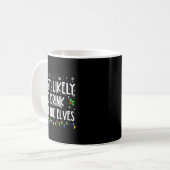 Mug Most Likely To Drink With The Elves Elf Christmas (Devant gauche)