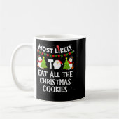 Mug Most Likely To Eat All The Christmas Cookies Match (Gauche)