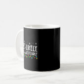 Mug Most Likely To Fall Asleep Early Funny Christmas H (Devant gauche)