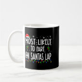 Mug Most Likely To Fart On Santa's Lap Christmas Match (Gauche)