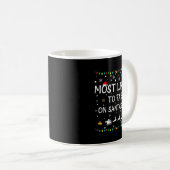 Mug Most Likely To Fart On Santa's Lap Family Christma (Devant droit)