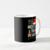Mug Most Likely To Fart On Santa's Lap Family Matching (Devant droit)