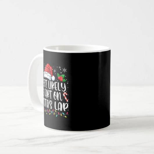 Mug Most Likely To Fart On Santa's Lap Family Matching (Devant gauche)