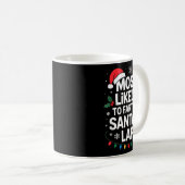 Mug Most Likely To Fart On Santa's Lap Family Matching (Devant droit)