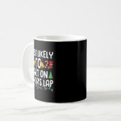 Mug Most Likely To Fart On Santa's Lap Funny Christmas (Devant gauche)