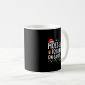 Mug Most Likely To Fart On Santas Lap Funny Christmas (Devant droit)