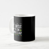 Mug Most Likely To Fart On Santas Lap Funny Christmas (Devant gauche)