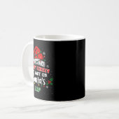 Mug Most Likely To Fart On Santa's Lap Funny Hat Light (Devant gauche)