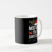 Mug Most Likely To Fix Santa Sleigh Family Matching Ch (Devant droit)