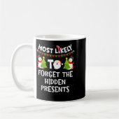 Mug Most Likely To Forget The Hidden Funny Christmas  (Gauche)