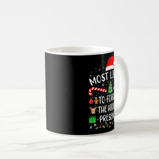 Mug Most Likely To Forget The Hidden Matching Xmas (Devant droit)