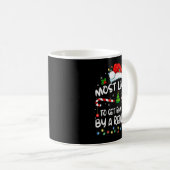 Mug Most Likely To Get Run Over By A Reindeer Christma (Devant droit)