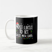 Mug Most Likely To Get Sy With Santa Christmas Family (Gauche)