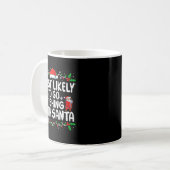 Mug Most Likely To Go Fishing With Santa Christmas Mat (Devant gauche)
