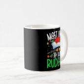 Mug Most Likely To Hunt Rudolph Funny Matching Xmas (Devant droit)