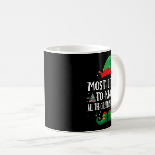 Mug Most Likely To Know The Xmas Song Matching Christm (Devant droit)