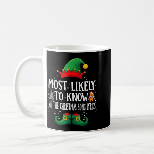 Mug Most Likely To Know The Xmas Song Matching Christm (Gauche)