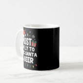 Mug Most Likely To Offer Santa A Beer Christmas Funny  (Devant gauche)