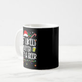Mug Most Likely To Offer Santa A Beer Drinking Christm (Devant gauche)