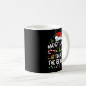 Mug Most Likely To Pet The Reindeer Funny Christmas (Devant droit)