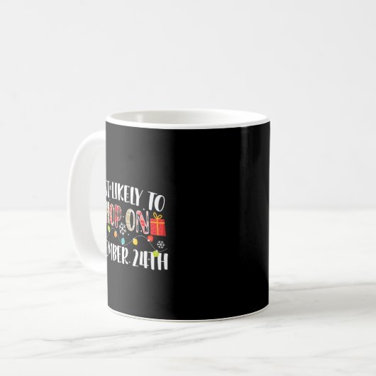 Mug Most Likely To Shop December 24th Funny Family Chr (Devant gauche)