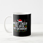 Mug Most Likely To Sil The Grandkids Funny Christmas G (Gauche)