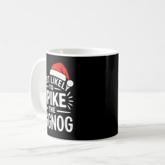 Mug Most Likely To Ske The Eggnog Christmas Matching (Devant gauche)