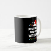 Mug Most Likely To Take Creatine With Santa  (Devant droit)