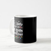 Mug Most Likely To The Gym On C-hristmas Workout Match (Devant gauche)