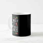 Mug Most Likely To Watch The Christmas Movies Family C (Devant gauche)