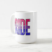 Mug Mot Bisexuel Fier (Devant gauche)