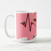 Mug Mot-Clé Heartbeat Design And Nurtbeat Life (Gauche)