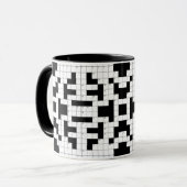 Mug Mot-clé Mot croisé Conception Musique (Devant gauche)