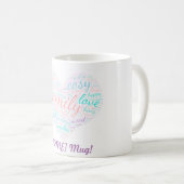 Mug Mot Cloud Votre Nom Musique (Devant droit)