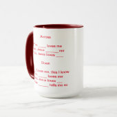 Mug Mot-croisé (Devant gauche)