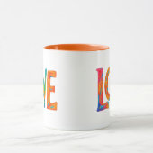 Mug Mot d'amour coloré (Centre)